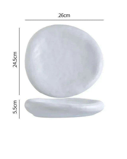 Artistic Japanese Ceramic Plate Set for Sophisticated Dining Moments