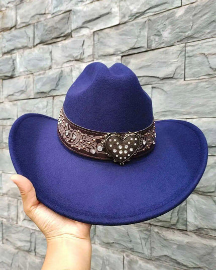 Classic Waterproof Cowboy Hat with Unique Cowhead Detail - Trendy Straw Sun Protection Accessory
