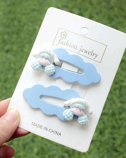 Adorable Sanrio Character Hairpin Set: Kuromi, My Melody, and Cinnamoroll - Cute Accessories for Trendy Girls