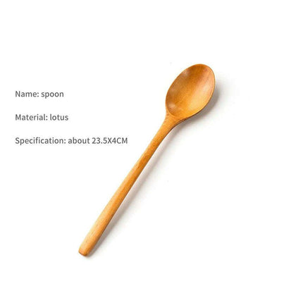 Elegant Japanese Wooden Serving Spoons Set