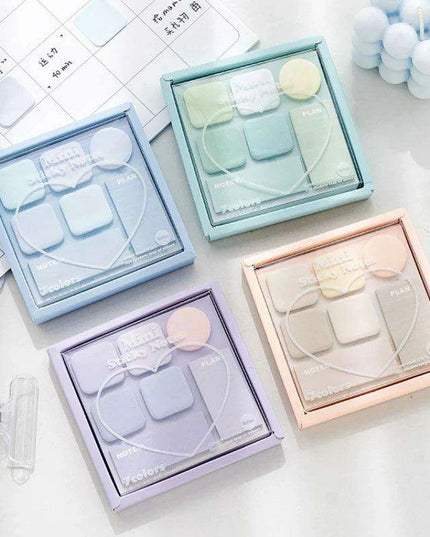 Elegant Macron Color Mini Sticky Note Set - Faint Secret Collection, 210 Sheets for Creative Expression and Everyday Reminders