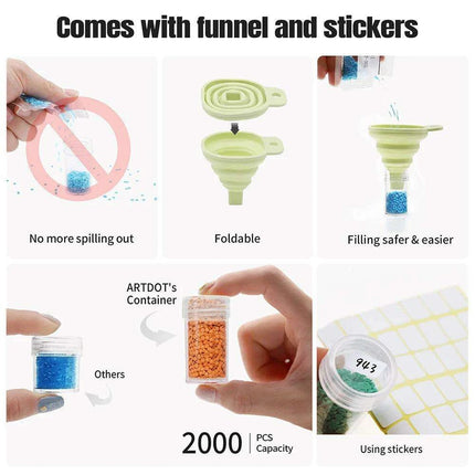 Extraordinary 420-Slot Diamond Painting Organizer with Essential Accessories for Creative Artists