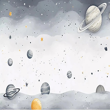 Très Elite Cosmic Starry Sky Custom Mural Wallpaper for Kids' Rooms