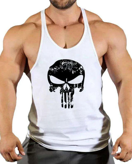 Men's Y-Back Sleeveless Gym Tank - Essential Workout Vest for Bodybuilders and Lifters