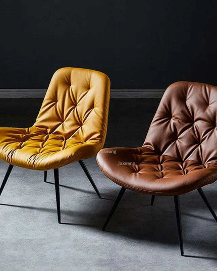 Nordic Elegance Leather Single Sofa: Redefine Comfort and Style in Your Living Space