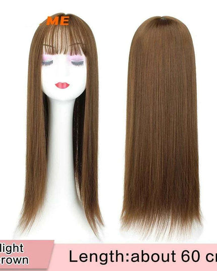 Seamless White Hair Clip-In Bangs for Effortless Style Transformation