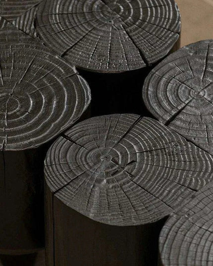 Unique Irregular Luxury Wooden Coffee Tables - Minimalist Side Tables with Complimentary Shipping for Stylish Home Decor