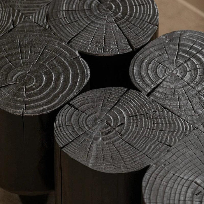 Unique Irregular Luxury Wooden Coffee Tables - Minimalist Side Tables with Complimentary Shipping for Stylish Home Decor