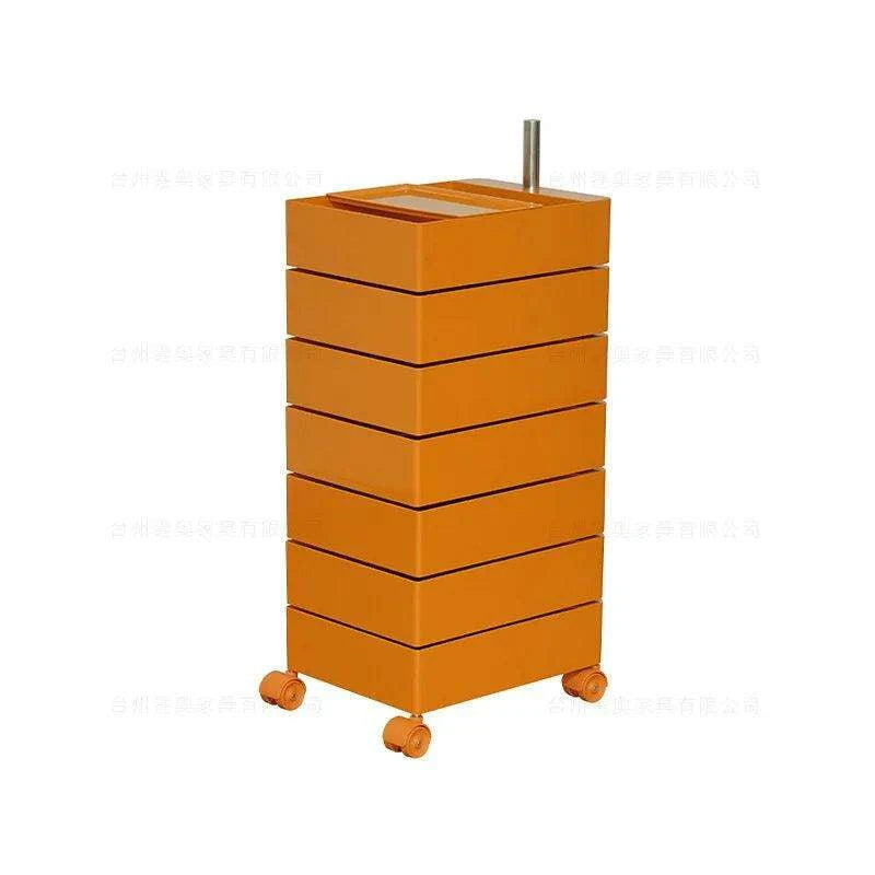 360-Degree Rotating Multi-Layer Storage Organizer - Stylish Movable Cabinet for Magazines and Cosmetics