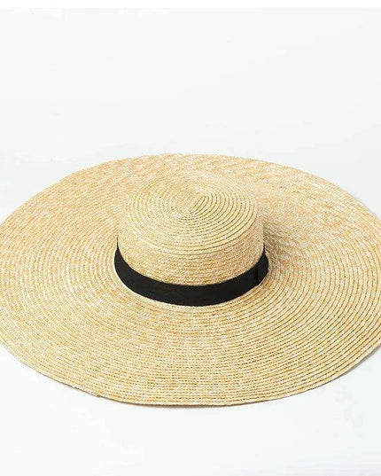 Oversized Foldable Women’s Floppy Straw Hat for Summer Beach & Sun Protection