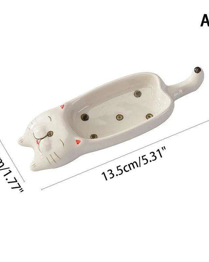 Chic Ceramic Condiment Dishes - Stylish Set of 4 Snack and Seasoning Plates