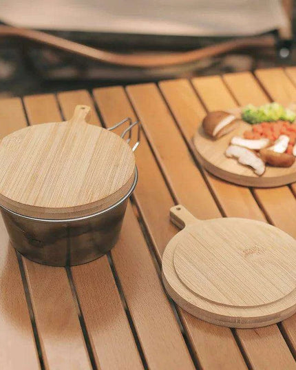 Stylish Eco-Friendly Bamboo Outdoor Serving Tray with Lockable Lid for Elegant Entertaining