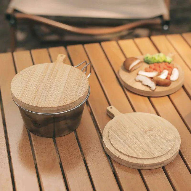 Stylish Eco-Friendly Bamboo Outdoor Serving Tray with Lockable Lid for Elegant Entertaining