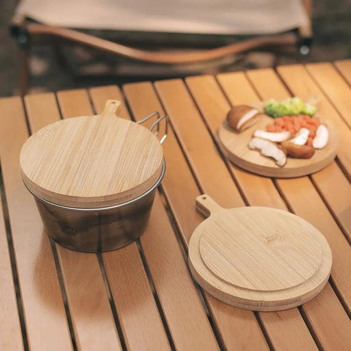 Stylish Eco-Friendly Bamboo Outdoor Serving Tray with Lockable Lid for Elegant Entertaining