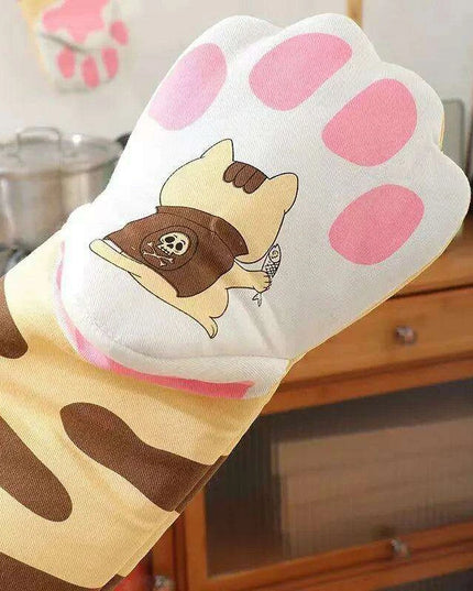 Adorable Cat Paw Design Cooking Glove for Baking Enthusiasts
