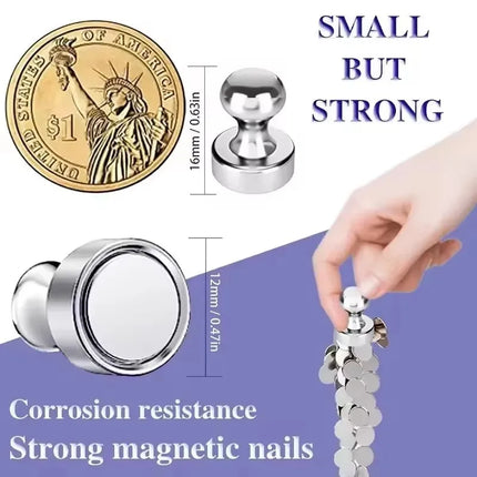 1-50Pcs Super Strong Neodymium Magnet Pushpin for Refrigerator Whiteboard Magnetic Pushpins Sucker Thumbtack Magnets Push Pins 1-50pcs-super-strong-neodymium-magnet-pushpin-for-refrigerator-whiteboard-magnetic-pushpins-sucker-thumbtack-magnets-push-pins