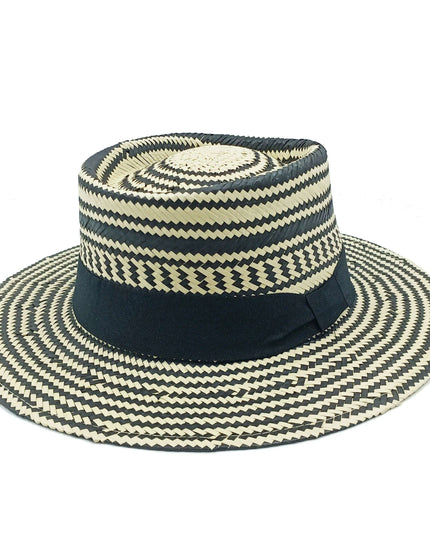 Chic Adjustable Wide Brim Straw Hat for Women - Stylish Sun Protection Beach Accessory Available in 50 Colors