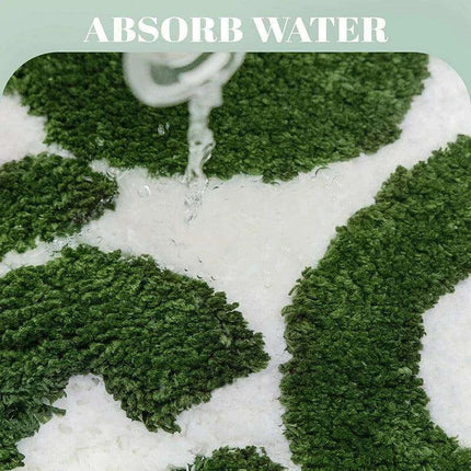 Uplifting Monogrammed Microfiber Bath Mat for a Joyful Bathroom Experience