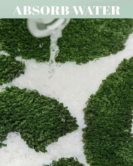 Uplifting Monogrammed Microfiber Bath Mat for a Joyful Bathroom Experience