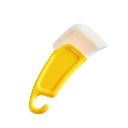 Cheerful Yellow & White Silicone Kitchen Scraper Kit for Effortless Cleanup