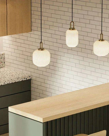 Elegant Japanese-Inspired LED Glass Pendant Lights for Modern Homes