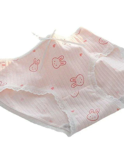 Whimsical Fruit-Themed Cotton Briefs for Girls - Soft and Breathable Seamless Underwear