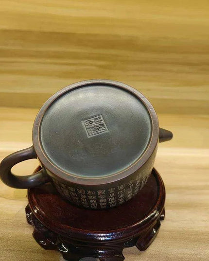 Artisan 200ml Qinzhou Nixing Clay Teapot Set for Puerh and Tea Lovers