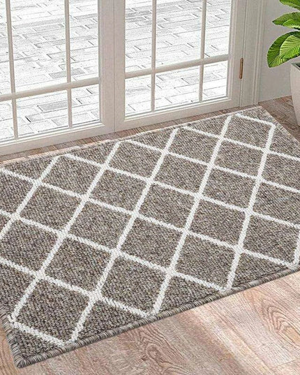 Luxurious Non-Slip Microfiber Welcome Mat: Chic Moisture-Absorbing Rug for Entryways