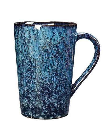 Artisan Crafted 400ml Ceramic Mug - Distinctive Textured Tea Cup