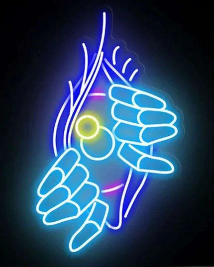 Glowing Devil Eyes Customizable LED Neon Sign with Adjustable Brightness - Halloween Decor and Installation Kit