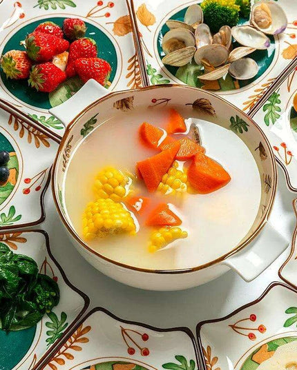 Whimsical Japanese Cartoon 9-Piece Dining Set: Transform Your Meals into Artistic Experiences