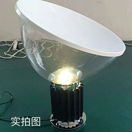 LED Radar Table Lamp - Elegant Glass Light for Living Room, Bedroom, and Office Spaces