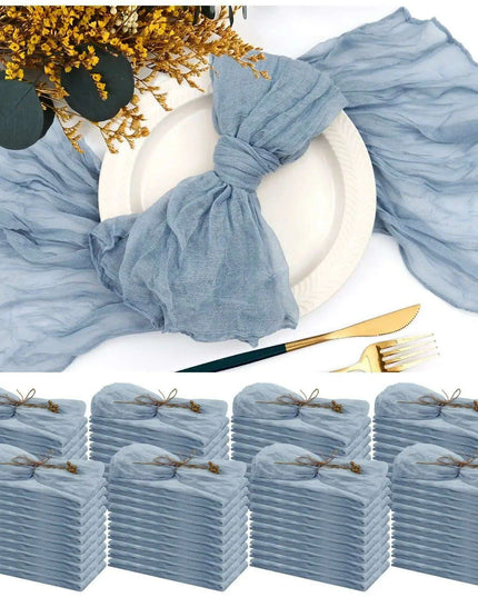 Luxurious 100-Count Gauze Cloth Napkin Set - 19.7 x 19.7 Inch Table Decor