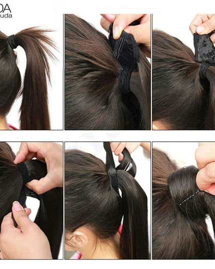 Elegant Length: 22-Inch Synthetic Hair Extensions for Instant Glamour