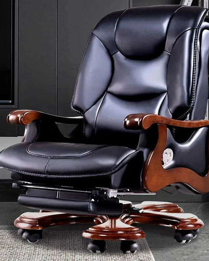 Ergonomic Luxury Leather Rolling Chair
