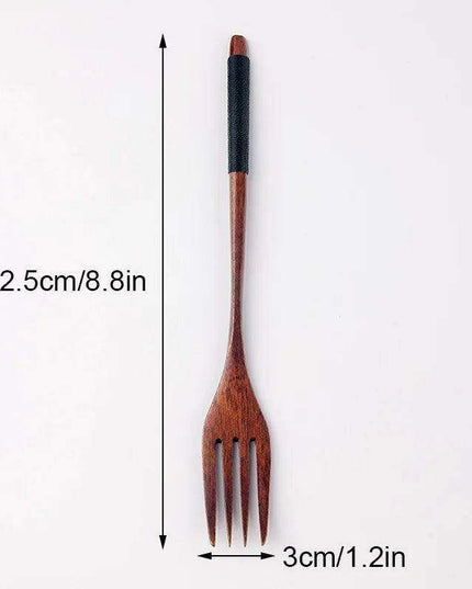 Elegant Bamboo Fork for Fruits, Desserts, and Salads - Japanese Style Kitchen Utensil