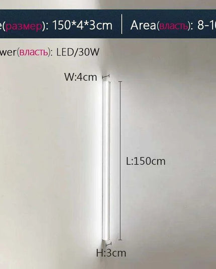 Sleek Nordic Waterproof LED Strip Wall Lamp Set with Remote Control - Ideal Outdoor Lighting Solution