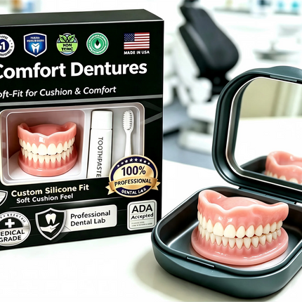NOVAEDENT Instant Smile Moldable Silicone Denture Kit - Natural Ivory