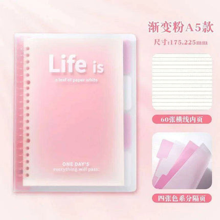 Customizable Ombre A5 & B5 Notebook Set for Stylish Office & School Essentials