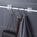 Easy-Install Self-Adhesive Curtain Rod Holders - Waterproof, Sturdy Design, No Tools Needed