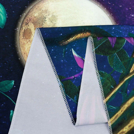 Neon Skull Tapestry Set - Eye-Catching UV Reactive Halloween Decor for Your Home