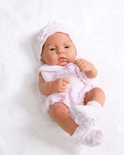 16-Inch Lifelike Reborn Baby Girl Doll - Realistic Full Vinyl Body with Outfit, Ideal for Gifts and Collectors