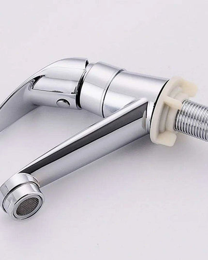 Sleek Chrome Single Handle Bathroom Faucet with Drip-Free Ceramic Cartridge