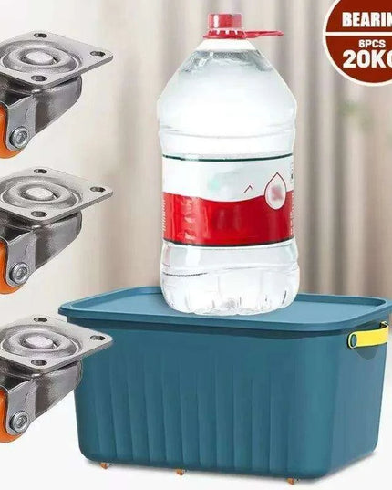 Revolutionary Mini Self-Adhesive 360° Swivel Soft Rubber Casters for Effortless Furniture Mobility - 24/1PCS