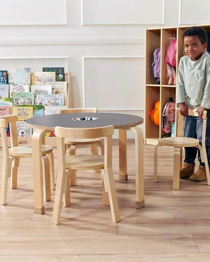 Creative Kids' Chalkboard Activity Table and Chair Set - Educational Wooden Furniture for Imaginative Learning