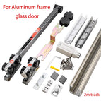 Glass Door + 2m Overhead Track