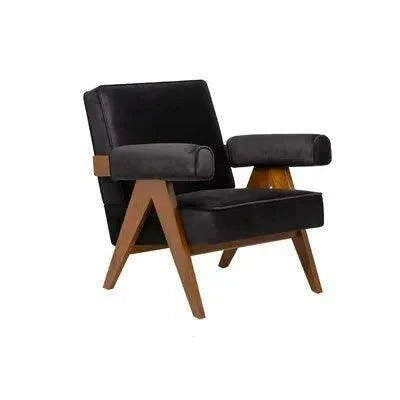 Nordic Luxury Leather Lounge Chair - Unwind in Stylish Comfort