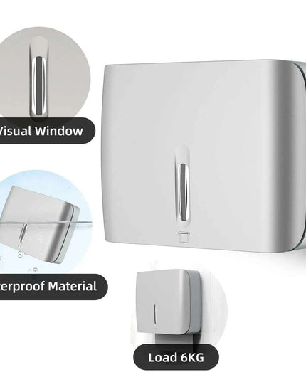 Wall-Mounted Key-Lock Paper Towel Dispenser with 200 Capacity