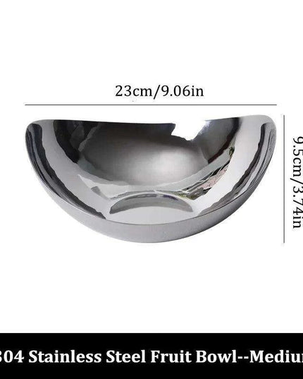 Elegant Extra-Large 304 Stainless Steel Serving Bowl for Stylish Entertaining and Home Accents