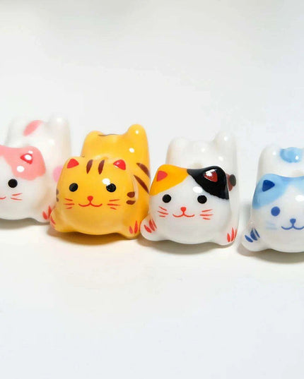 Charming Anime-Inspired Lucky Cat Ceramic Beads for Creative Jewelry Projects - 15x21mm Porcelain Essentials with Vertical Hole